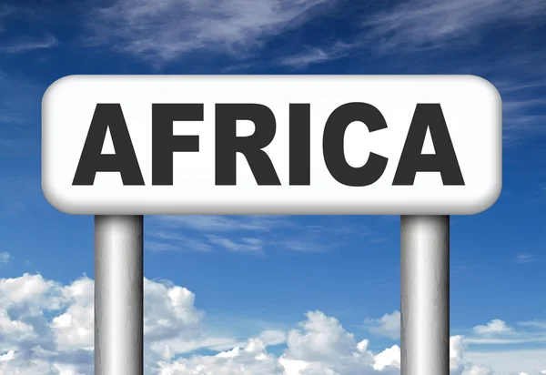Afryka znak — Zdjęcie stockowe