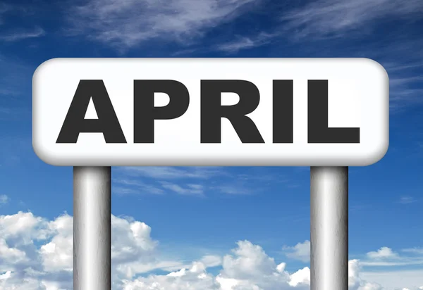 April teken — Stockfoto