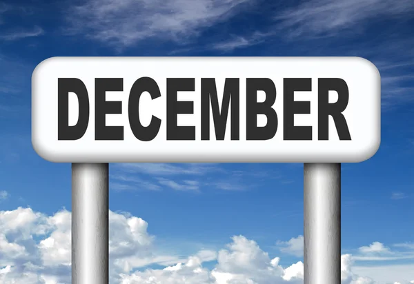 December laatste maand van het jaar — Stockfoto