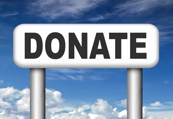 Donate charity — Stock Photo, Image