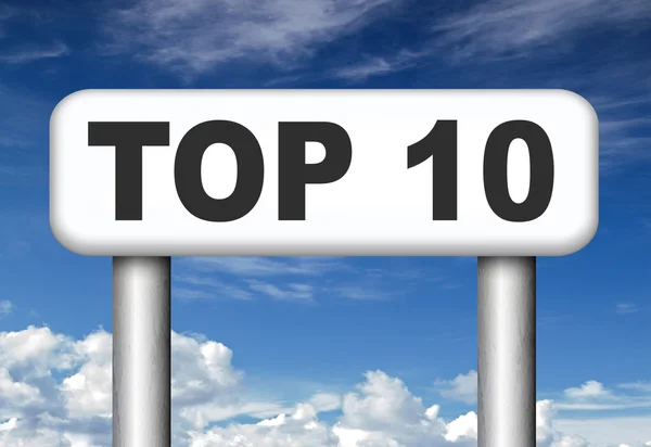 Top 10 grafieken — Stockfoto