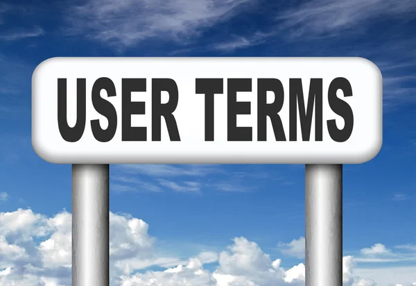User terms — Stock Photo, Image
