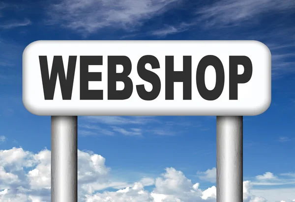 Webshop online einkaufen — Stockfoto