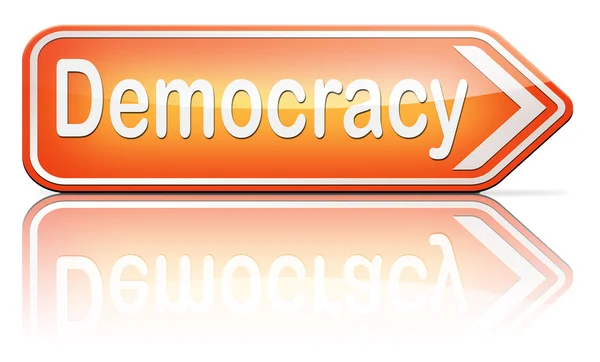 Democracy sign — Stock Photo, Image