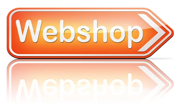 Webshop road sign — Stock Photo, Image