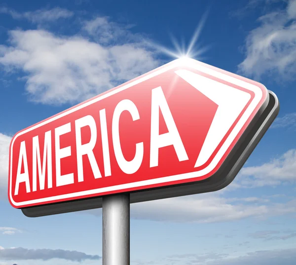 Amerika verkeersbord — Stockfoto