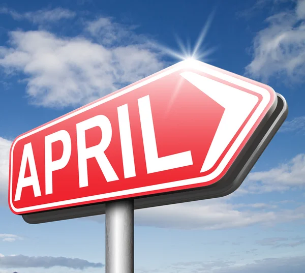 April sign — Stock Photo, Image