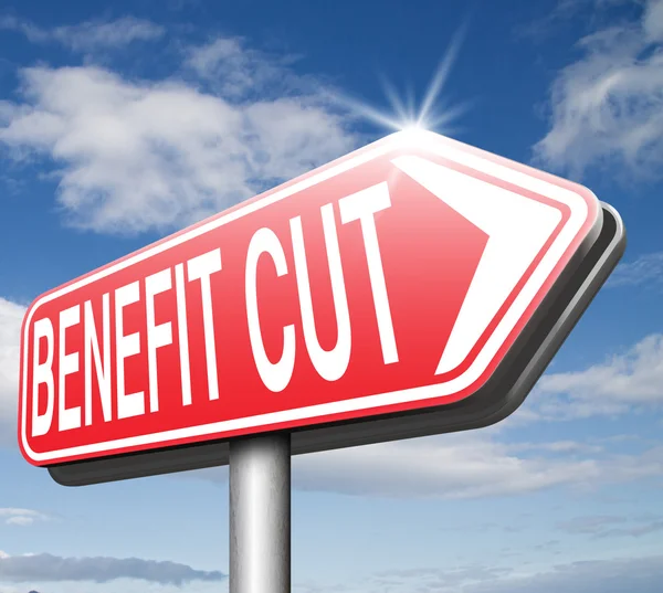 Benefit cut — Stock Photo, Image