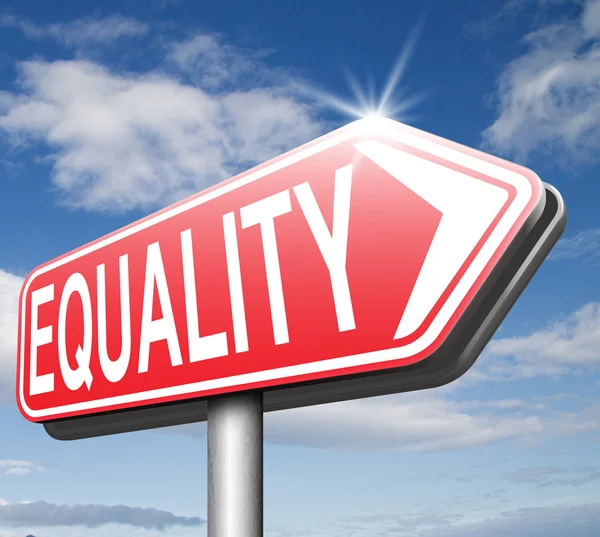 Знак равенства — стоковое фото