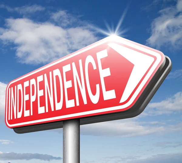 Independence road sign — Stock Photo, Image