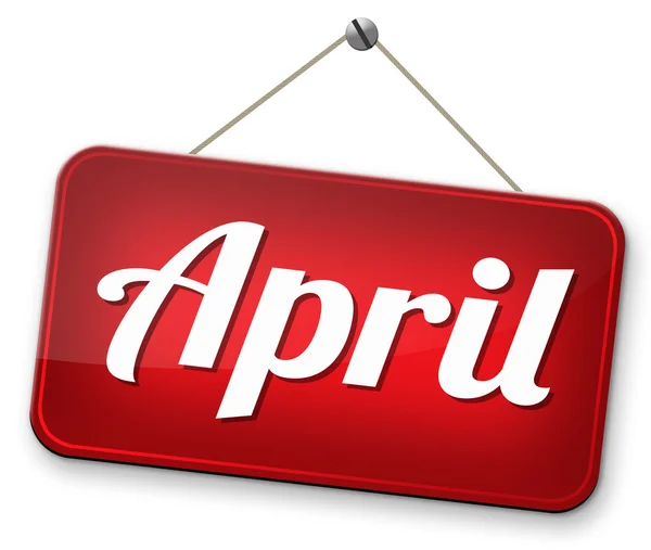 April sign — Stock Photo, Image