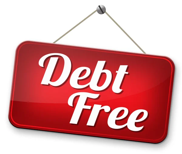 Debt free — Stock Photo, Image