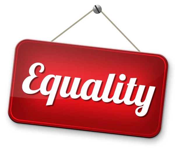 Igualdade para homens e mulheres — Fotografia de Stock