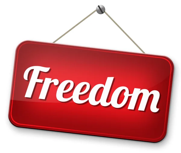 Freiheit, friedliches, freies Leben ohne Einschränkungen — Stockfoto