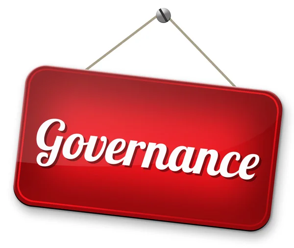 Governance sign — Stock Photo, Image