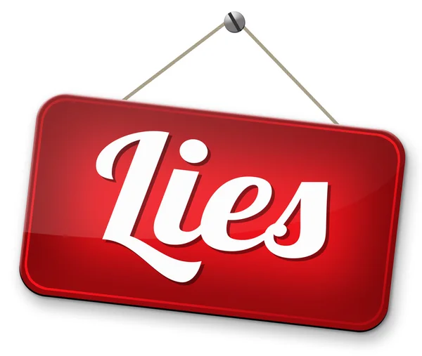 Contar mentiras — Fotografia de Stock