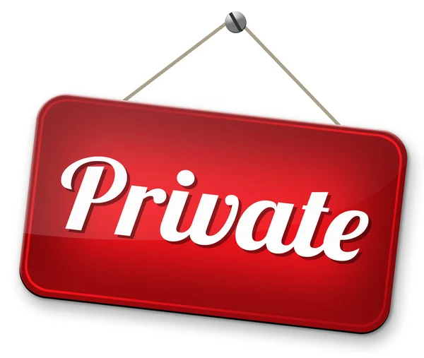 Informazioni private e personali — Foto Stock