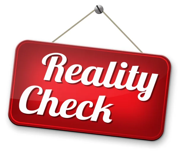 Reality check — Stock Photo, Image