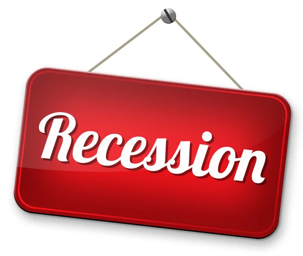 Bank krisen recession — Stockfoto