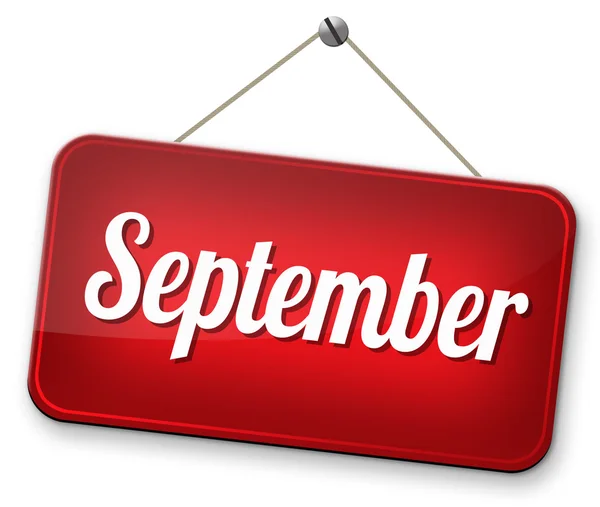 Signo de septiembre — Foto de Stock