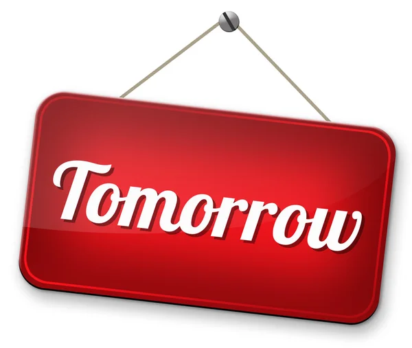 Tomorrow programmation — Stock Photo, Image