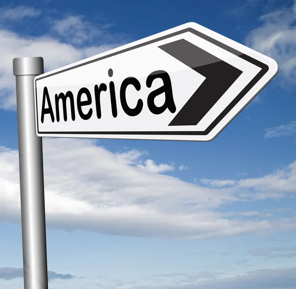 Αμερική πινακίδα — Φωτογραφία Αρχείου