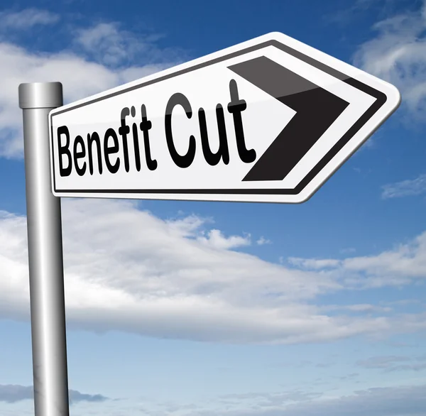 Benefit cut — Stock Photo, Image