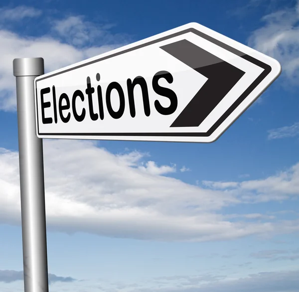 Elections sign — Stock Photo, Image