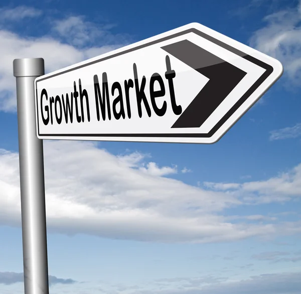 Mercado de crescimento — Fotografia de Stock