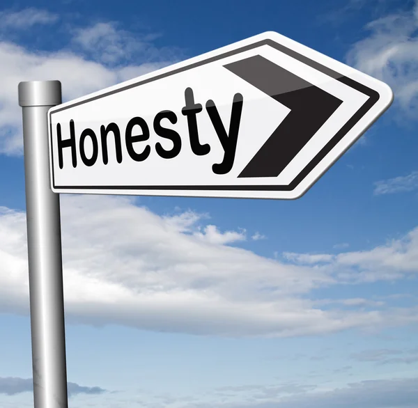 Honesty sign — Stock Photo, Image