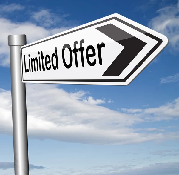 Limited offer — Stock Photo, Image