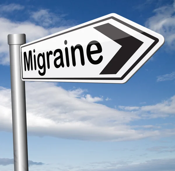 Migraine acute — Stockfoto