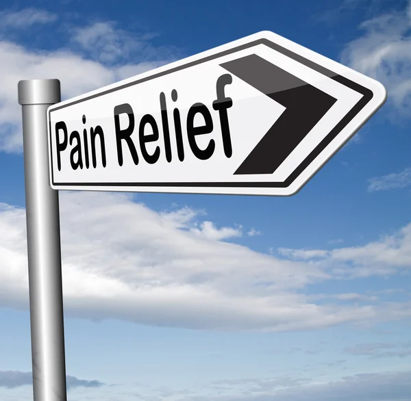 Σημάδι ανακούφισης πόνου — Φωτογραφία Αρχείου