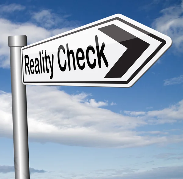 Reality check — Stock Photo, Image
