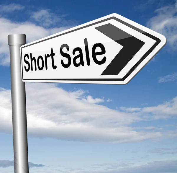 Short sale — Stock Photo, Image