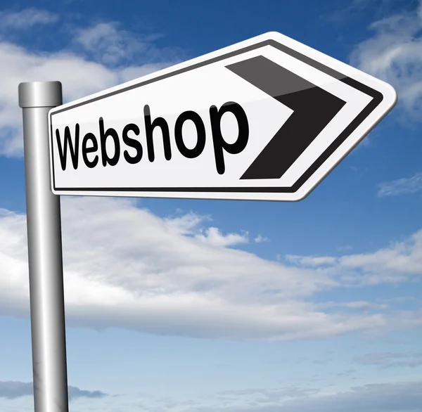 Webshop online einkaufen — Stockfoto