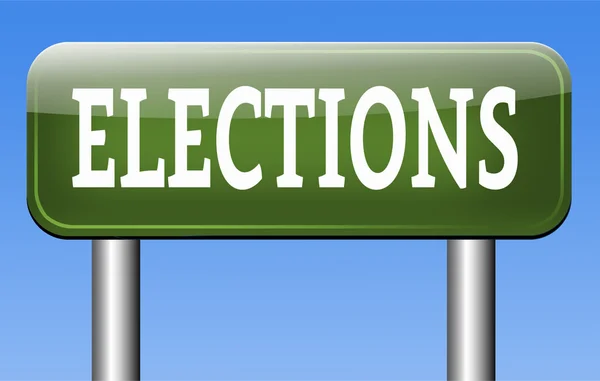 Elections sign — Stock Photo, Image