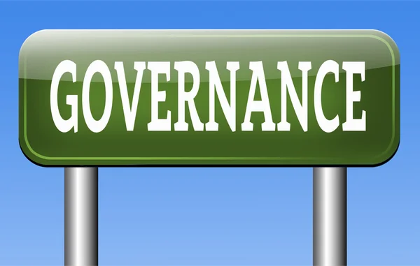 Governance sign — Stock Photo, Image