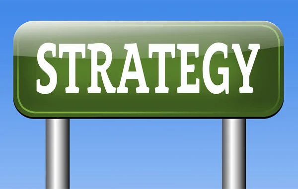 Strategy sign — Stock Photo, Image