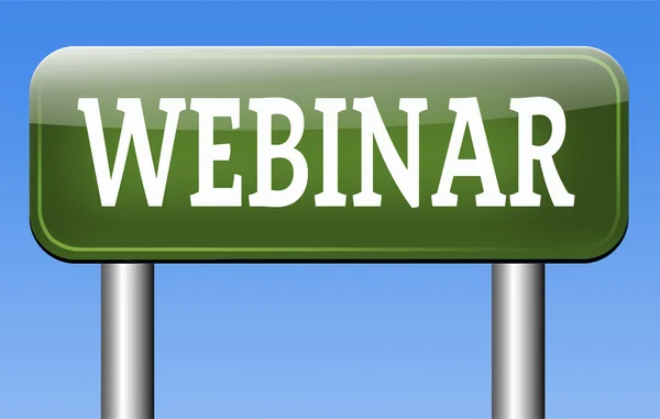 Webinar online conference — Stock Photo, Image