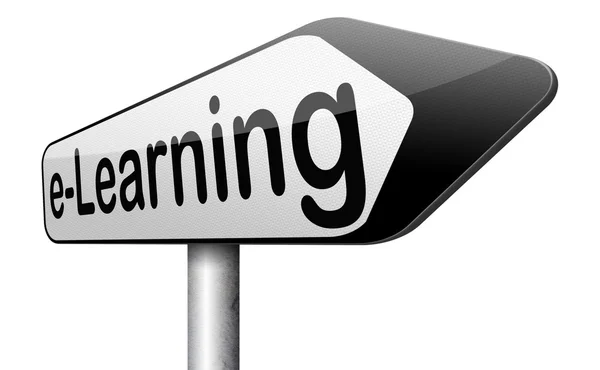 E-learning sign — Stock Photo, Image