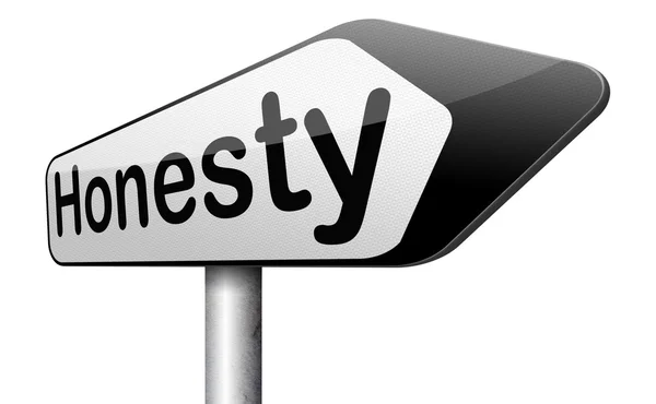 Honesty sign — Stock Photo, Image