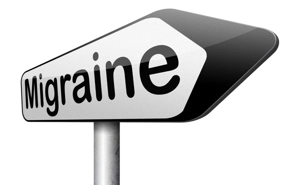 Migraine acute — Stockfoto