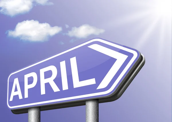 April sign — Stock Photo, Image