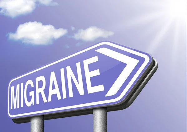 Migraine acute — Stock Photo, Image