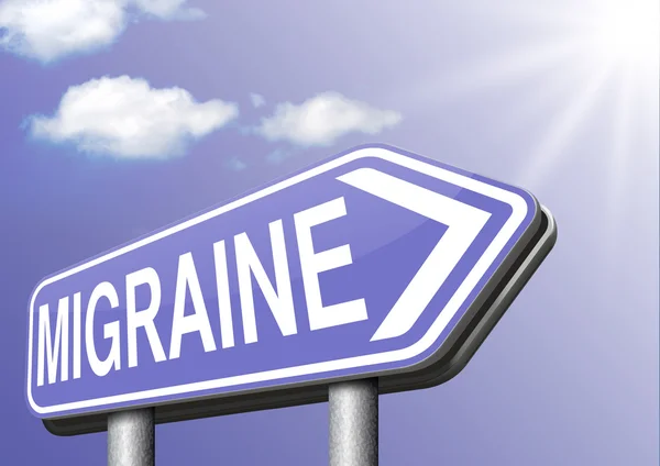 Migraine acute — Stockfoto