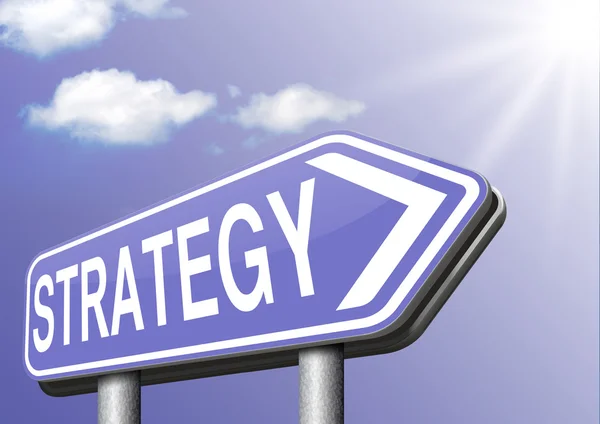 Strategy sign — Stock Photo, Image