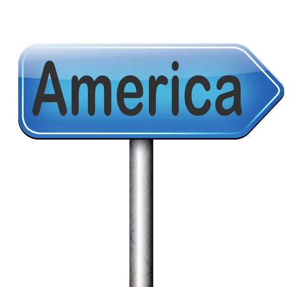 America road sign — Stock Photo, Image