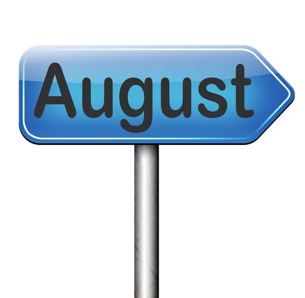 August sign — Stock Photo, Image