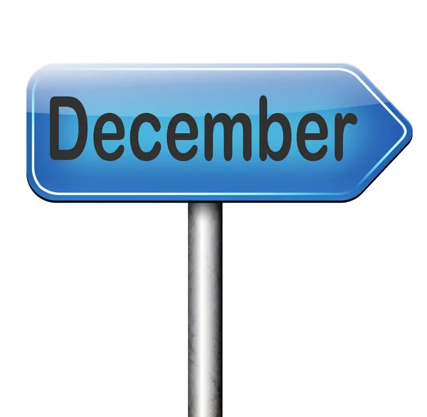 Dezember letzter Monat des Jahres — Stockfoto